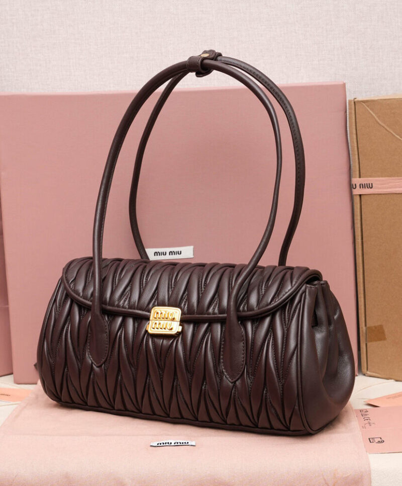 Miumiu Matelasse Nappa Leather Shoulder Bag